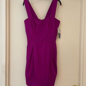 French Connection Purple Berry Fuchsia Sheath Sleeveless Dress- Size 8